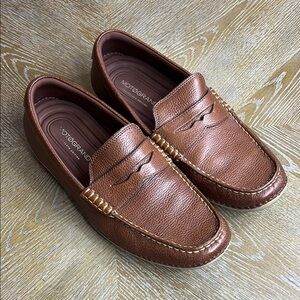COLE HAAN Brown Leather Penny Loafers 9.5